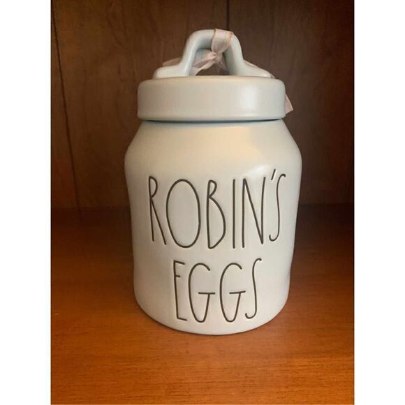Rae Dunn Robin eggs canister - Picture 1 of 3